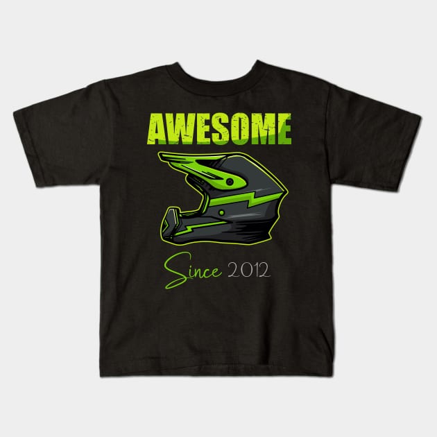 Awesome  Since 2012  Dirt Bike tee Kids T-Shirt by hadlamcom